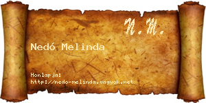 Nedó Melinda névjegykártya