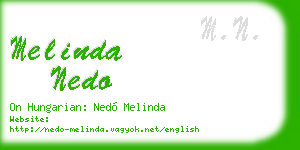 melinda nedo business card